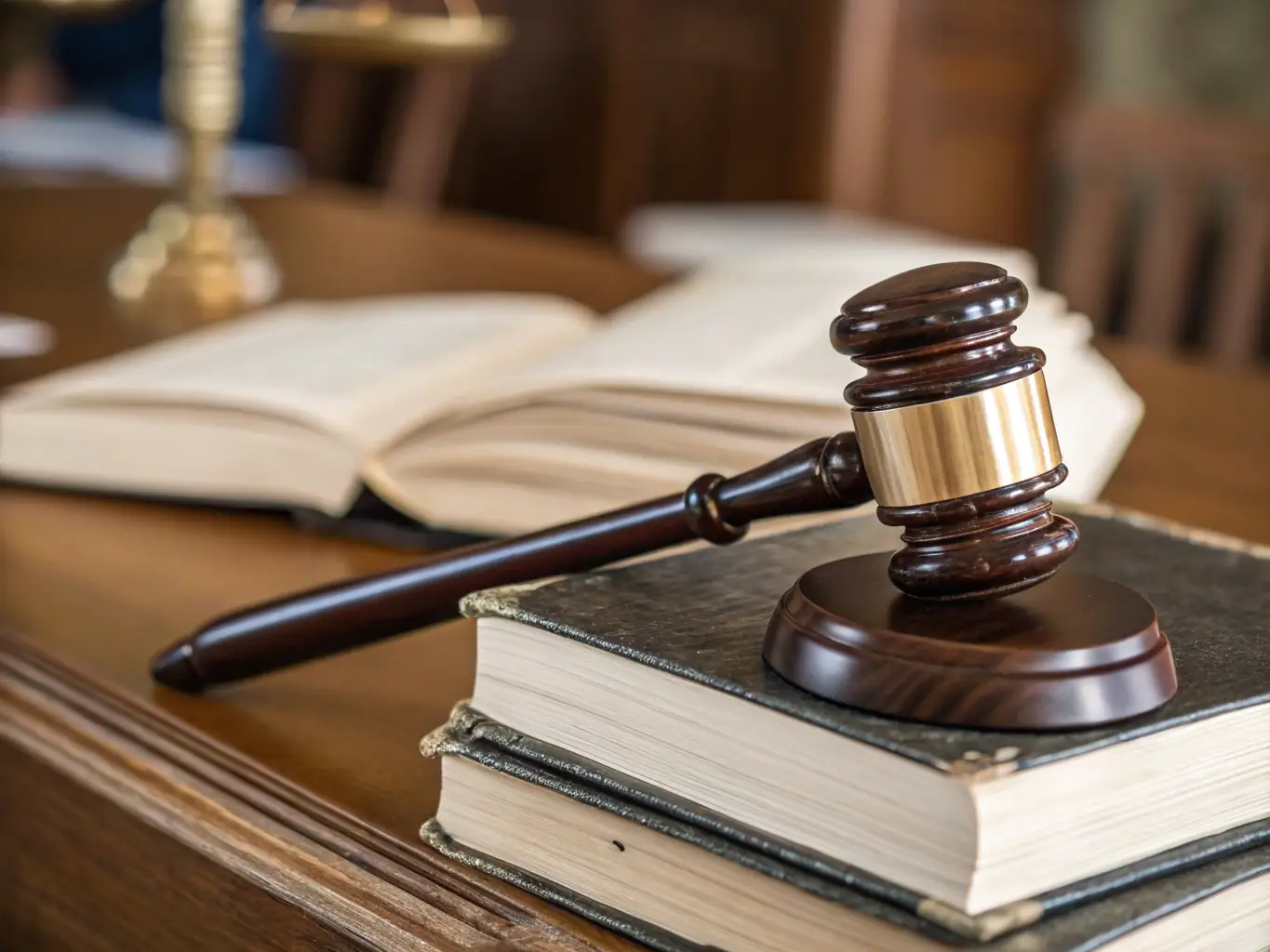 An image showing a gavel and legal documents related to property law, symbolizing legal compliance and protection.